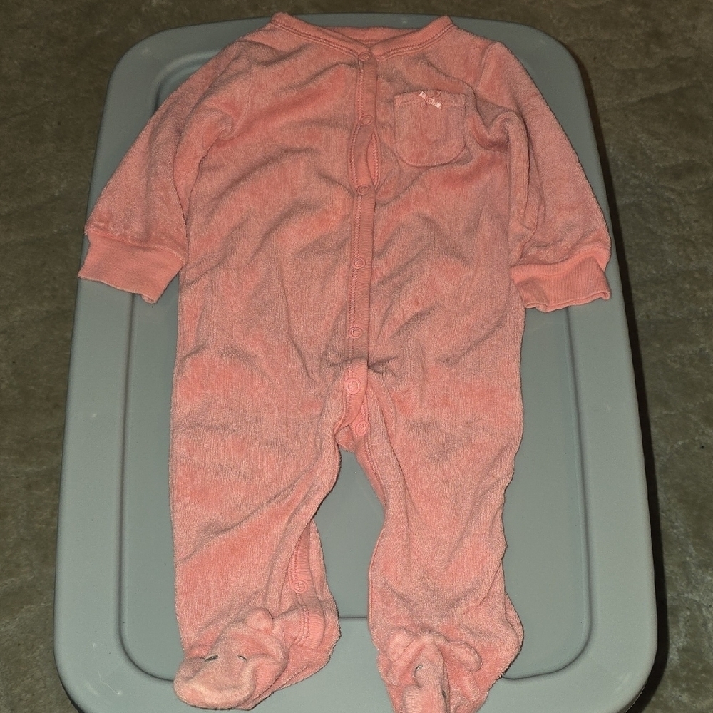 (J12) Pink Sz 6mth Sleeper Onies